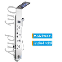 Douchepaneel, LED-regenval, waterval douchekop