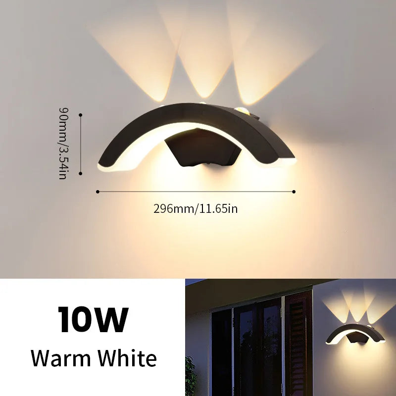 Lumenera LED Wandleuchte | Modernes Design | WarmweiĆes Licht | Für Innen & AuĆen 0