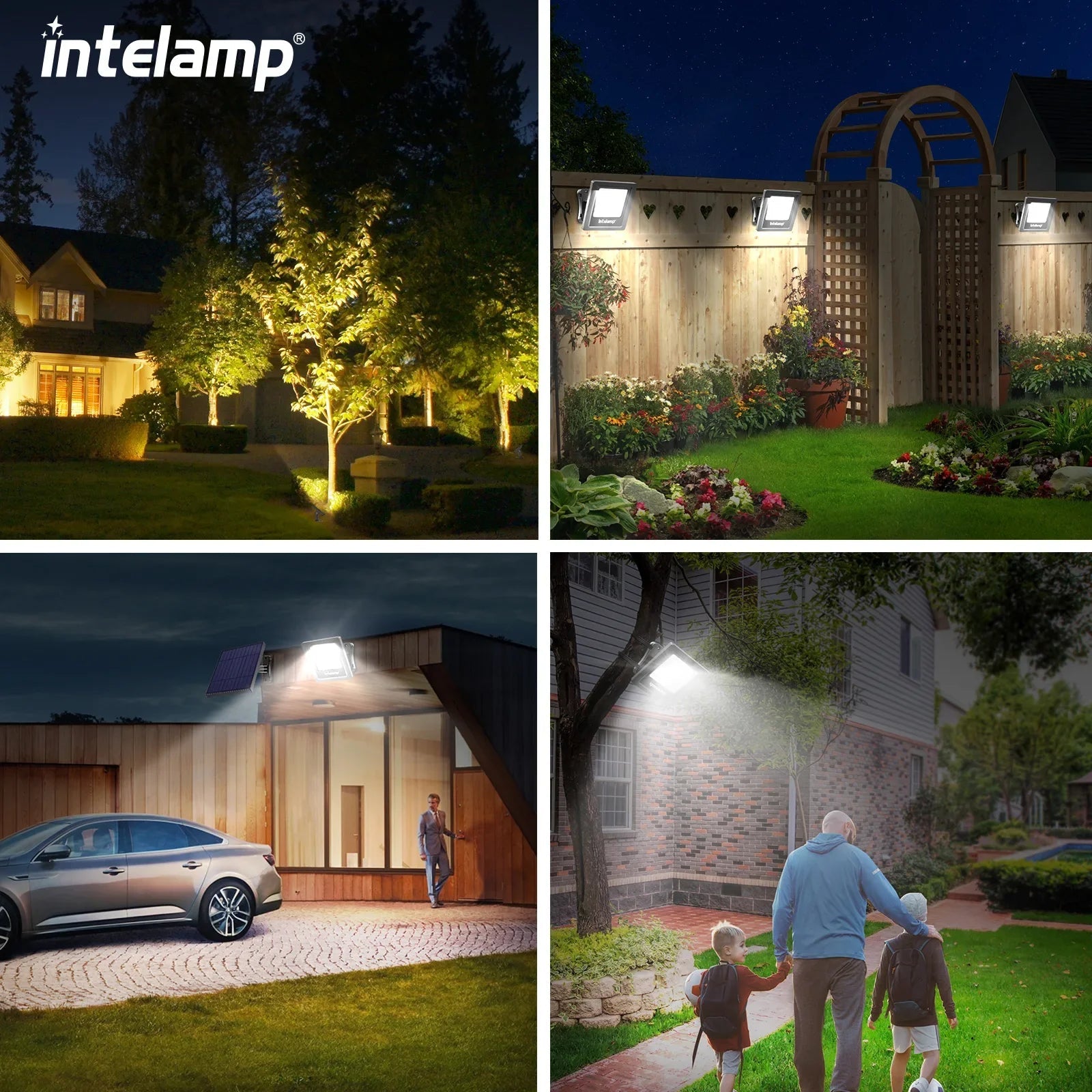 LumiMax Solar LED Strahler Set | 1200 Lumen | 2er Set | Wetterfest & Flexibel 1