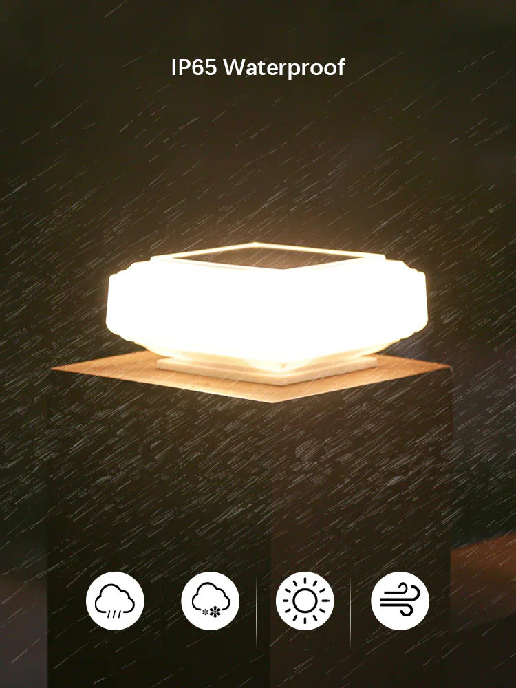 LumiPillar 30LED | Solar Pfostenleuchte | Kabellos & Wetterfest | Für Garten, Zaun & Terrasse 2