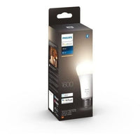 Philips Hue White, LED Verbonden LED E27 100W, 1600 Lumen, Bluetooth-compatibel, werkt met Alexa, Google, Homekit
