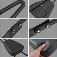 Motorfiets Sissy Bar Rugsteun, Duurzame Stalen Constructie, Comfortabele Bekleding, Eenvoudige Installatie