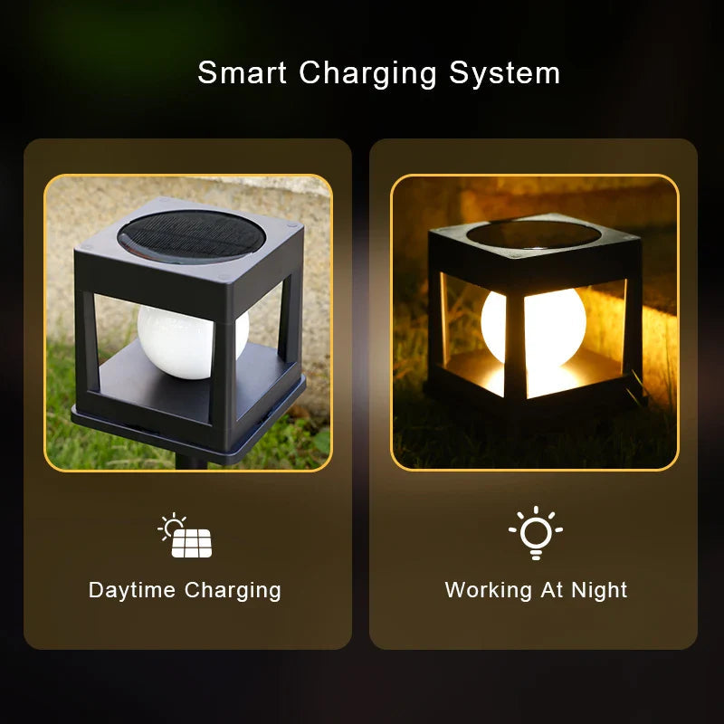 SolarGlow Pillar Light | Solarbeleuchtung für Außenbereich | 8 Stunden Leuchtdauer | Wetterfest 4