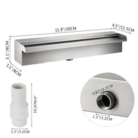 Zwembadfontein, Roestvrij staal, Waterval effect, Eenvoudige installatie