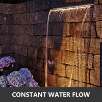 Zwembadfontein, Roestvrij staal, Waterval effect, Eenvoudige installatie