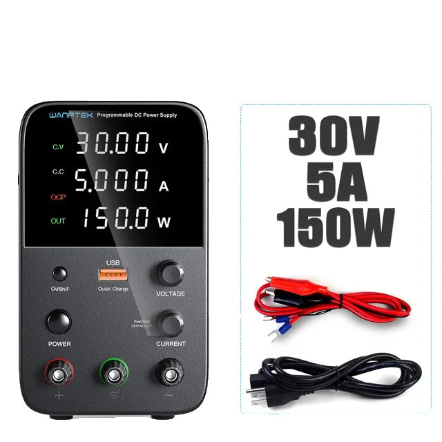 Programmable DC Power Supply, 30V Output Voltage, 10A Output Current