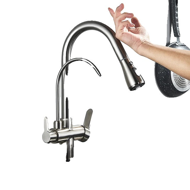 Kitchen Faucet, Touch Sensor, Pull Out