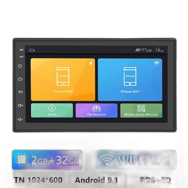 7/9/10.1 2Din Android Auto Radio - 8G 128G Multimedia Video Speler