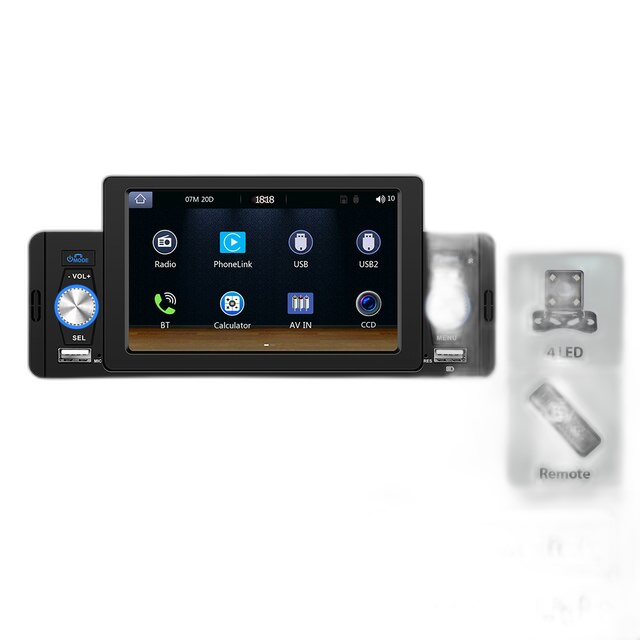 Autoradio MP5, Bluetooth Verbinding, Carplay Integratie