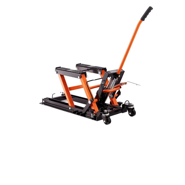 Motorcycle Lift, 350/1100/1500 LBS Capacity, Wide Deck & Safety Pin