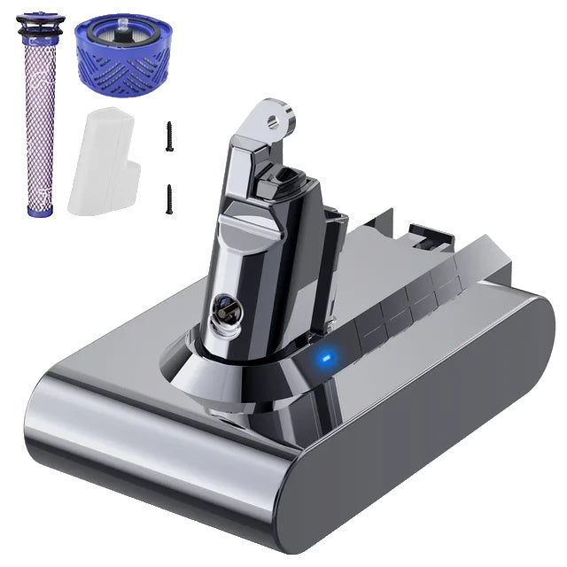 Dyson V10 battery, 6000mAh capacity, wireless vacuum cleaner
