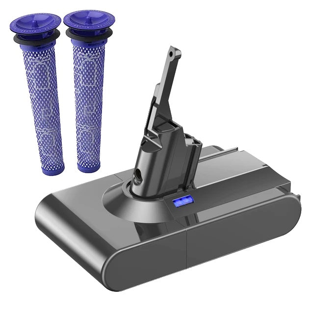 Dyson V10 battery, 6000mAh capacity, wireless vacuum cleaner