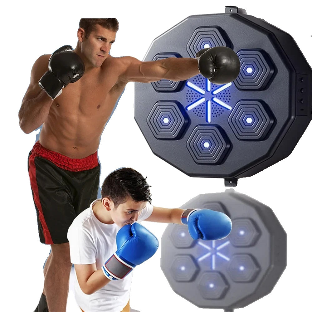 Music Boxing Machine, Smart Bluetooth Boxing trainer, Wall mounted for Adults and Children