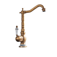 Bathroom Faucet, Antique Brass, 360 Rotation