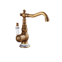 Bathroom Faucet, Antique Brass, 360 Rotation