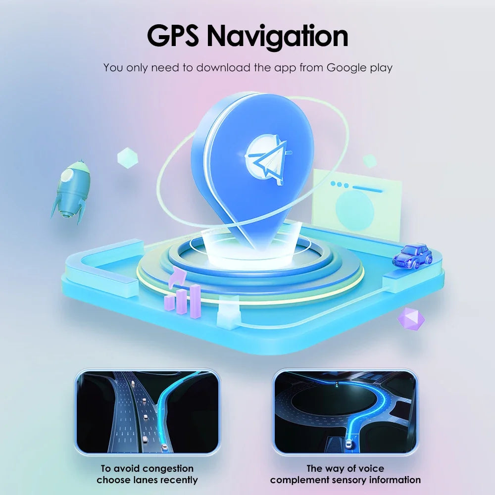 Carplay Android 12, Multimediaspeler, GPS Navi