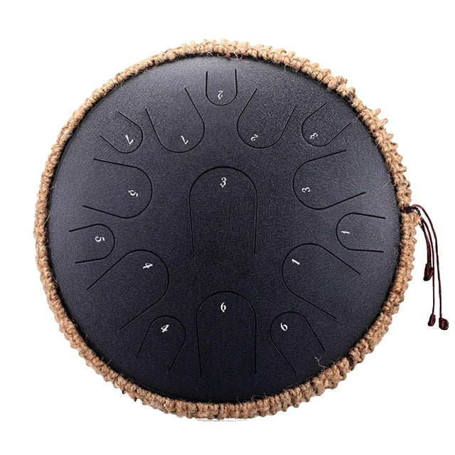 Stalen Tongue Drum, 13 inch, 15 tonen