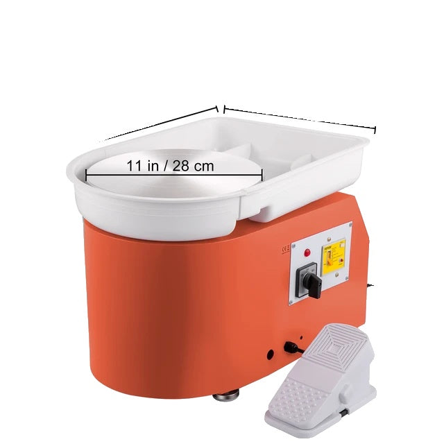 Pottery Wheel Machine, 350W, Foot Pedal Control