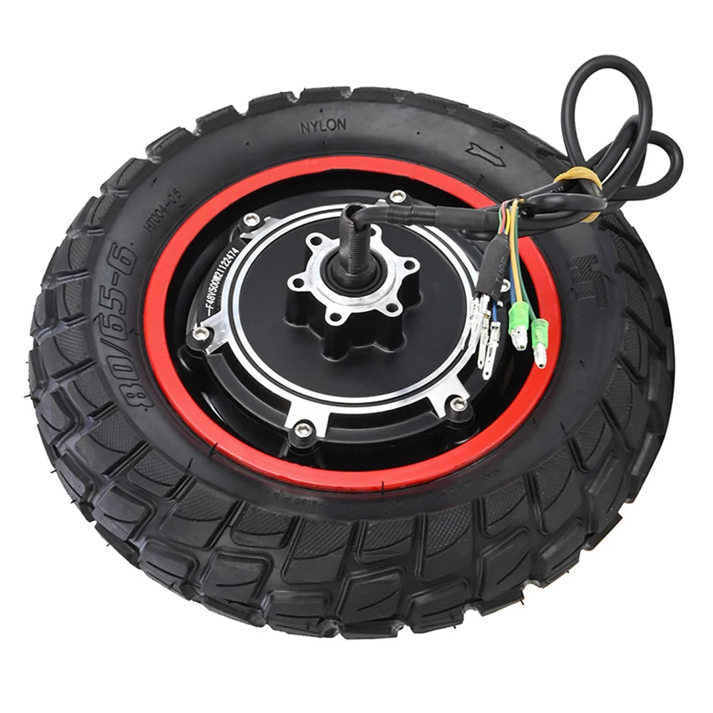 Electric Scooter Brushless Hub Motor, 48V Power, 10 Inch Inflatable Tire