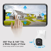 4G PTZ Camera, Zonne-energie aangedreven, 18000mAh Batterij