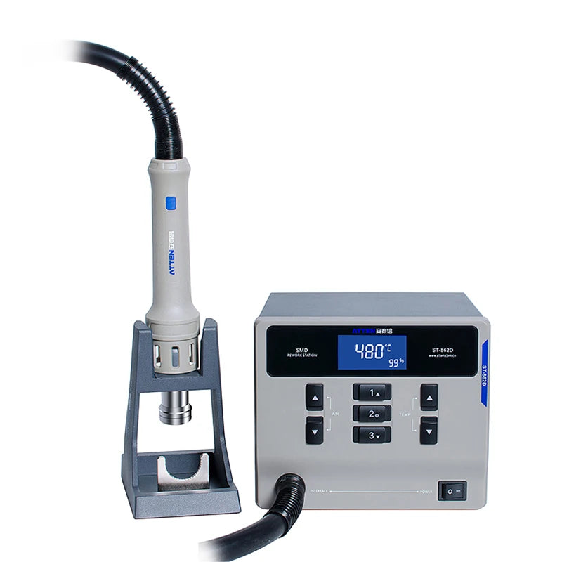 Hot Air Gun Desoldering Station, 1000W Power, Automatic Sleep Function