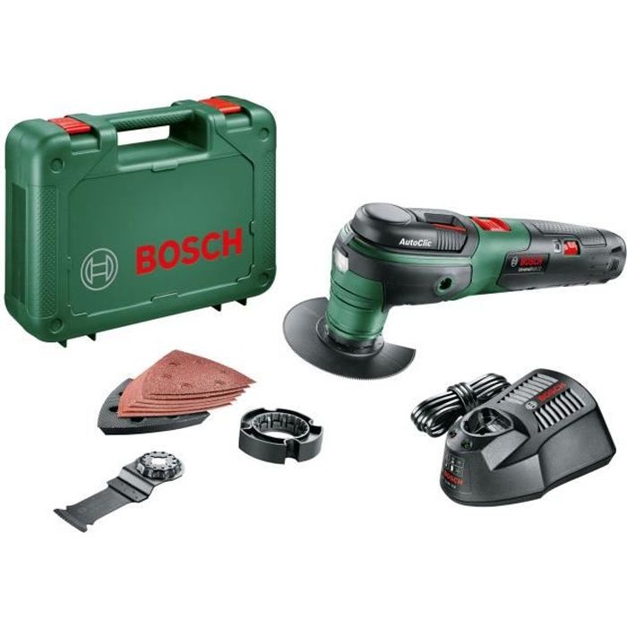 Bosch - Universalmulti 12 draadloze multifunctionele tool (geleverd met een 12V -2.5Ah + oplader batterij)