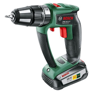 BOSCH Cordless hammer drill PSB Ergo 18 LI-1 with 1 battery