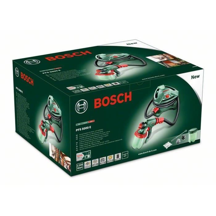 Bosch PFS Verfpistool 5000 E - 1200 W - Debiet: 500 ml/min + MALXEUR