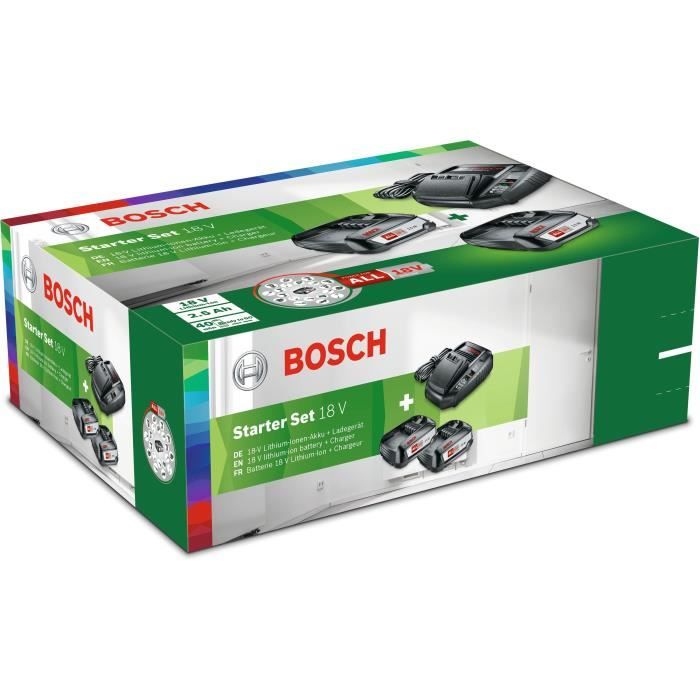 Starter Set 18V Bosch (2xbatterijen 2.5Ah + Al 1830cv oplader)