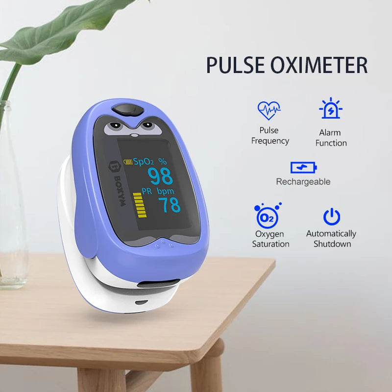 Baby Vinger-pulsoximeter, Gebruik voor kinderen, OLED Scherm