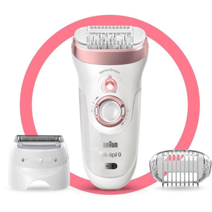 Braun Silk-épil 9 9-720 Epilator - Micro-Grip technology - 40% wider head