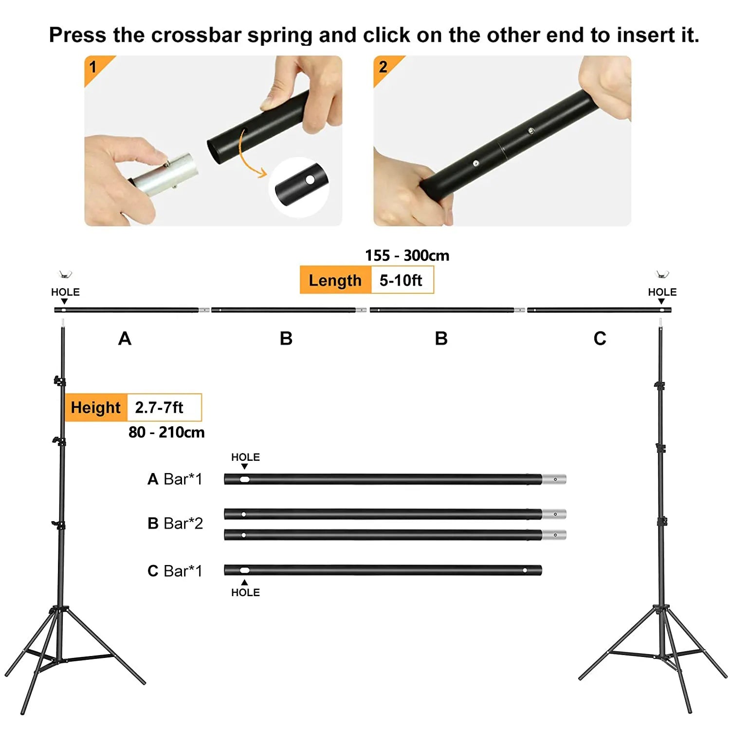 Backdrop Stand, Photo Video Studio, Background Support System