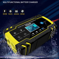 Car Battery Charger, 8A Fast Charge, LCD Display