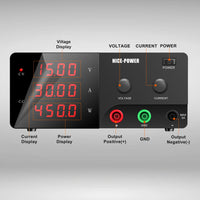 Lab Bench Power Supply, High-power Output, Adjustable Voltage and Current