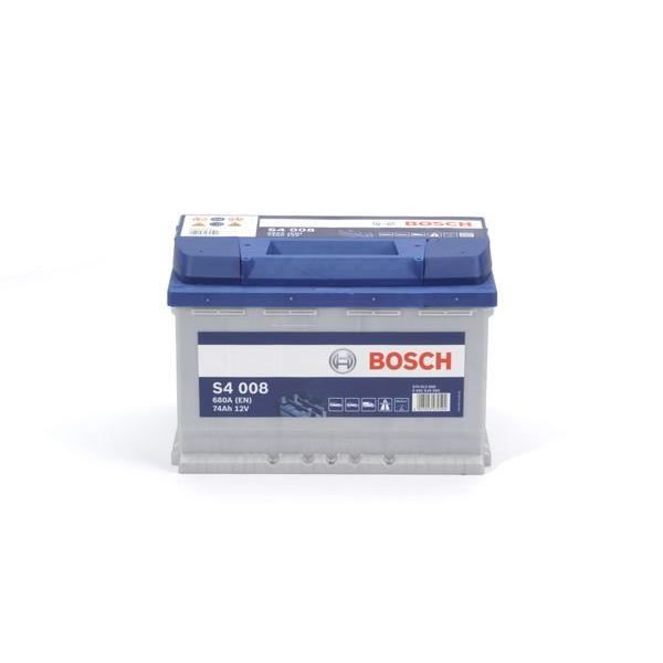 BOSCH Car Battery S4008 74Ah 680A / + right