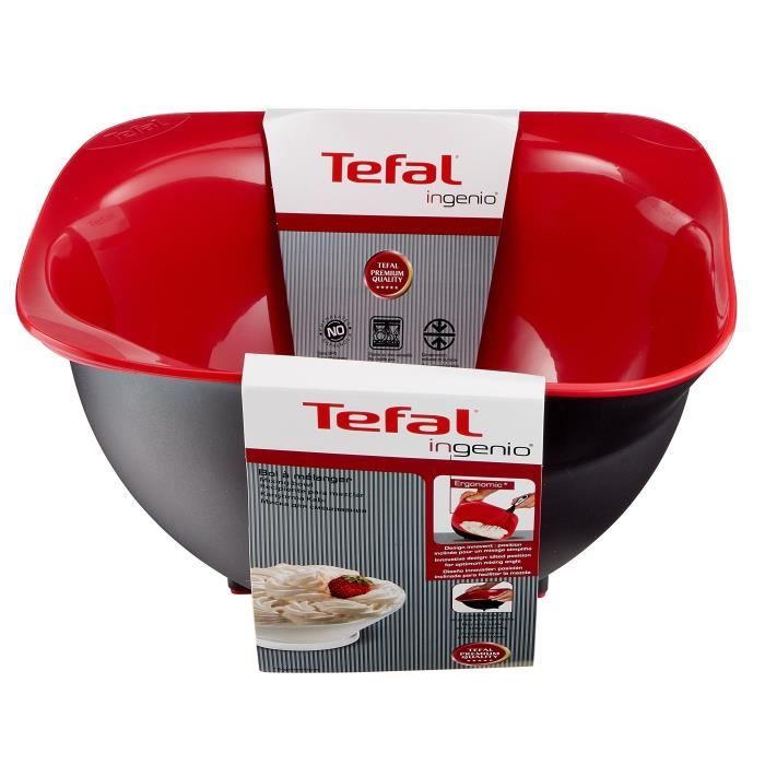 TEFAL INGENIO Bowl preparation K2070414 black and red