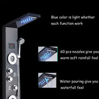 LED Shower Faucet, Temperature Digital Display, Body Massage System