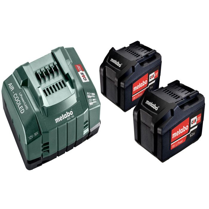 METABO Energy Pack - 2 x 5.2 Ah + Charger AU 30-36