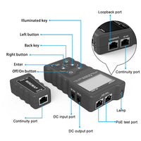 Network PoE Checker, LCD Display, Loop Test Tool