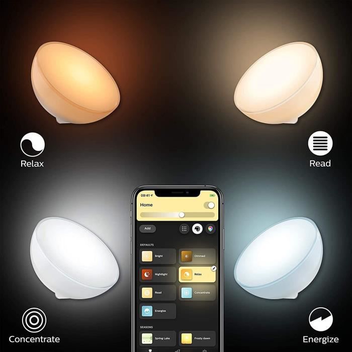 Philips Hue Go Lamp verbonden draagbaar Wit en Kleur Compatibel Bluetooth, werkt met Alexa, Google en Apple Homekit