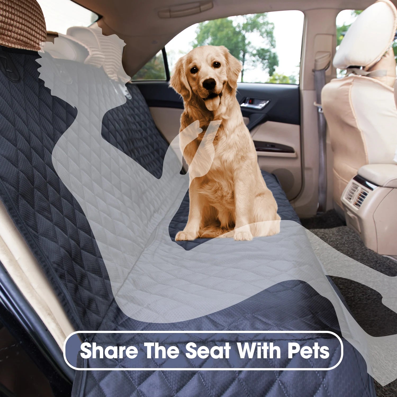 Car Seat Cover, Waterproof, Backseat Protector