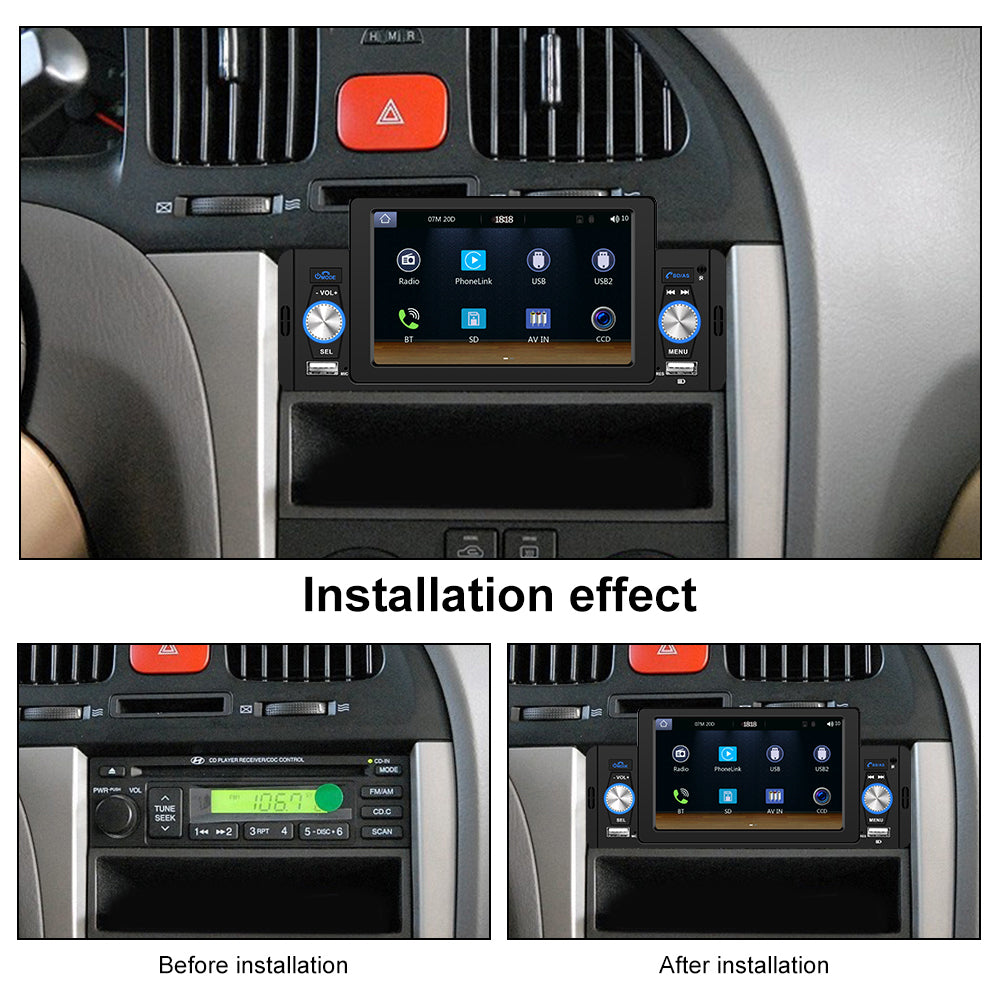 Autoradio MP5, Bluetooth Verbinding, Carplay Integratie