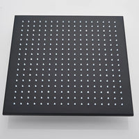 LED Rainfall Shower Head, Color Changing LED Lights, Square Brass Design