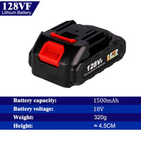 Oplaadbare Li-ion batterij, 18V 1500mAh, Borstelloze elektrische sleutel