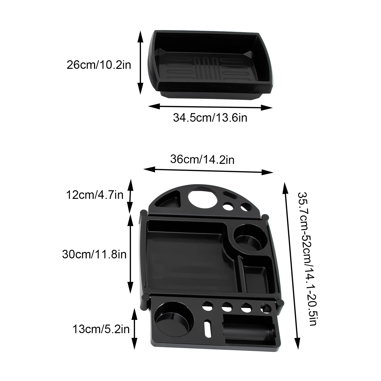 Salon Trolley, 5-pull-out Drawers, Foldable Tool Holders