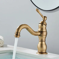 Bathroom Faucet, Brass Construction, Hot and Cold Water Mixer