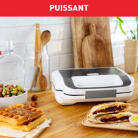 Tefal SW701110 SNACK XL Multifunctionele Croque apparaat, extra-warme en croques verwijderbare platen, verticale opslag