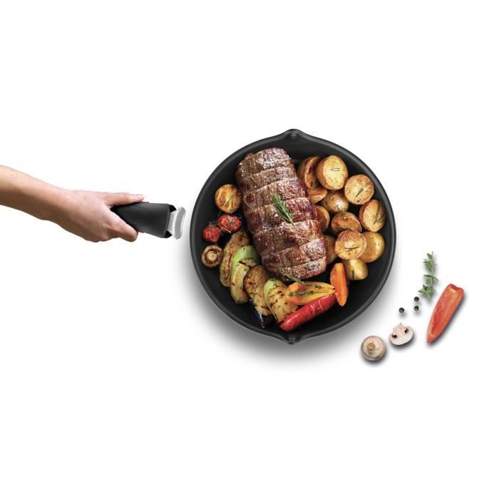 Tefal L3978502 Ingenio Eco Resist diepe pan 26 cm, anti-aanbak, geschikt voor alle vuren inclusief inductie, gemaakt in Frankrijk