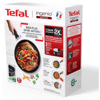 Tefal Ingenio L1509002 Set van 3 delen, Sauteuse 24 cm + deksel + handvat, geen inductie, anti-aanbak, gemaakt in Frankrijk