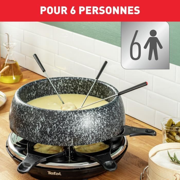 TEFAL RE12C812 Raclette Kaas N'Co - 6 personen - Zwart